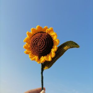 Crochet Sunflower Single