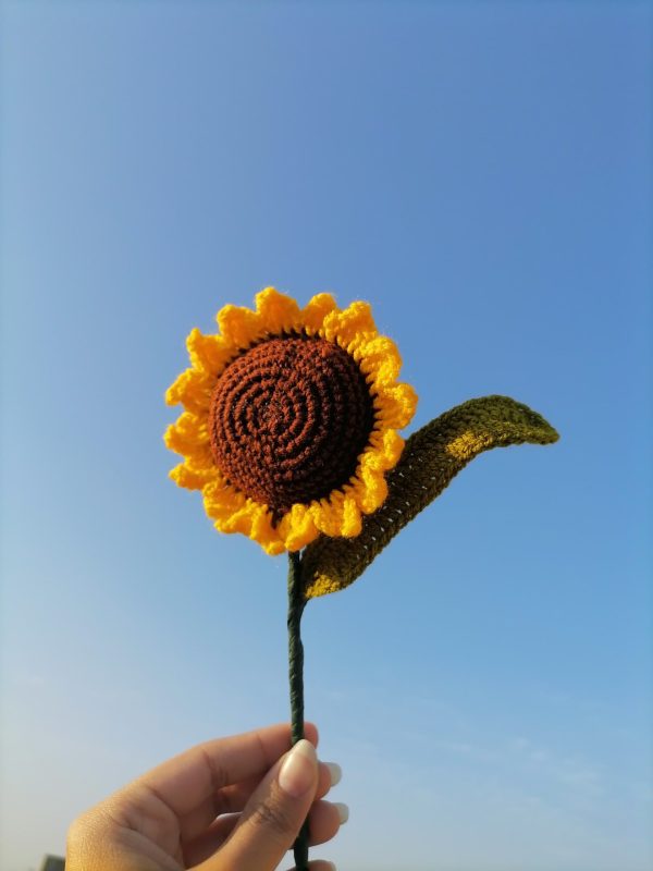 Crochet Sunflower Single