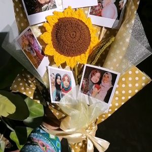 Crochet Bouquet With Polaroids